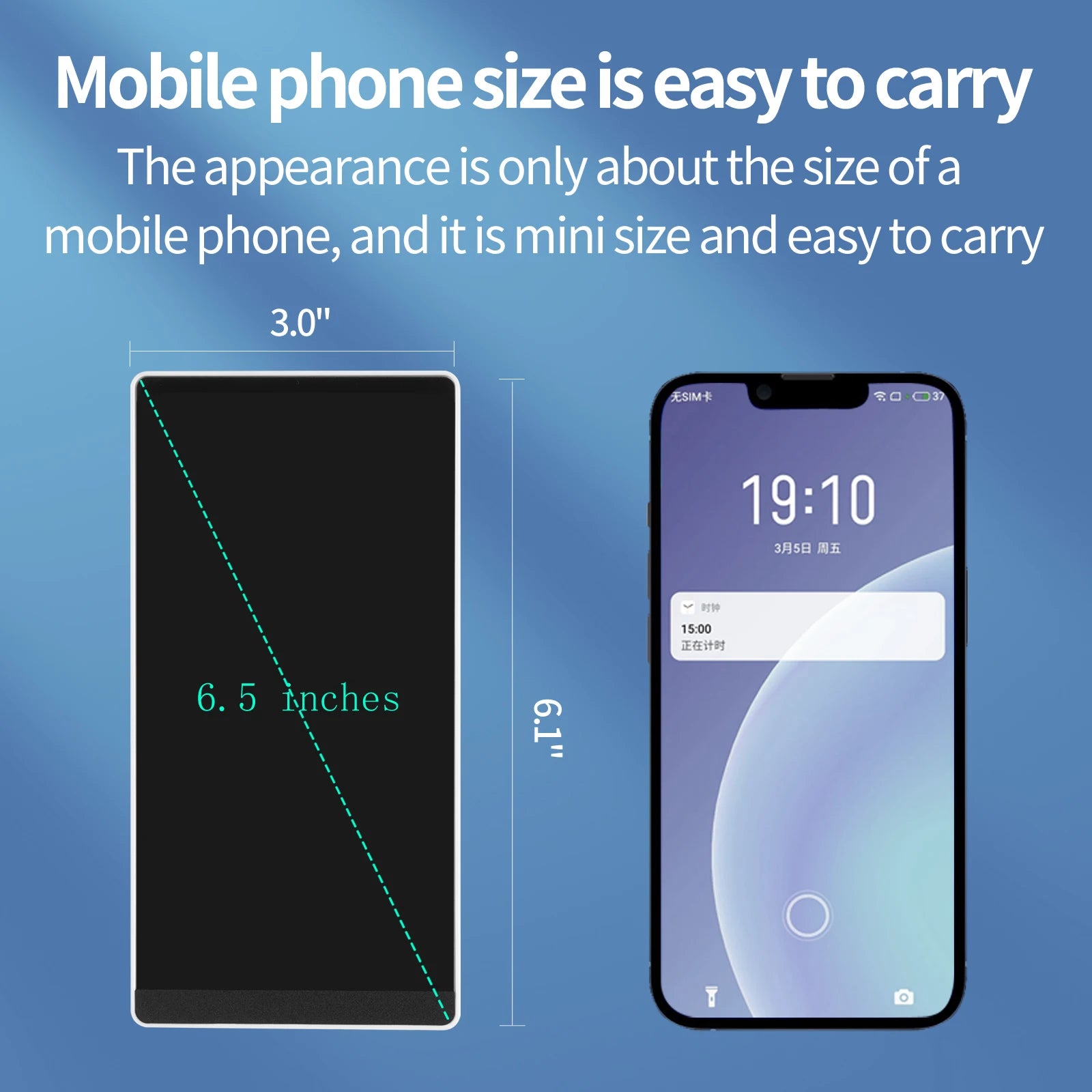 6.5-inch Double-sided Handwriting Full Screen Fine LCD Writing Tablet Liquid Crystal Drawing Board Meeting Content Sketch Pad