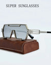 Heavy Metal Steampunk Sunglasses For Men Square Vintage Punk Fashion Glasses