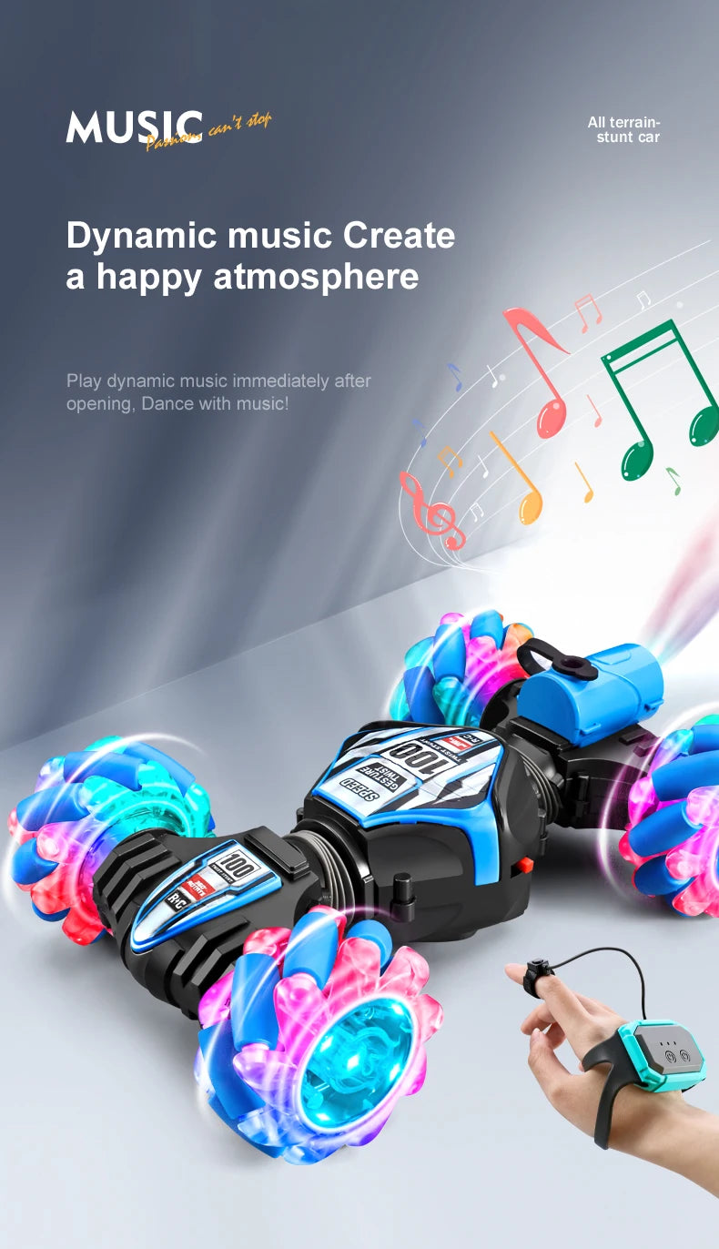 1 to 20 Scale Gesture Sensor 4WD Rotating Stunt Drift Remote Control Car