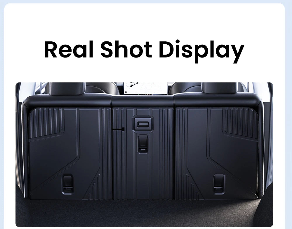 Rear Seat Backrest Protection Mat for Tesla Model Y Juniper 2021 2025 TPE Cargo Seat Cover