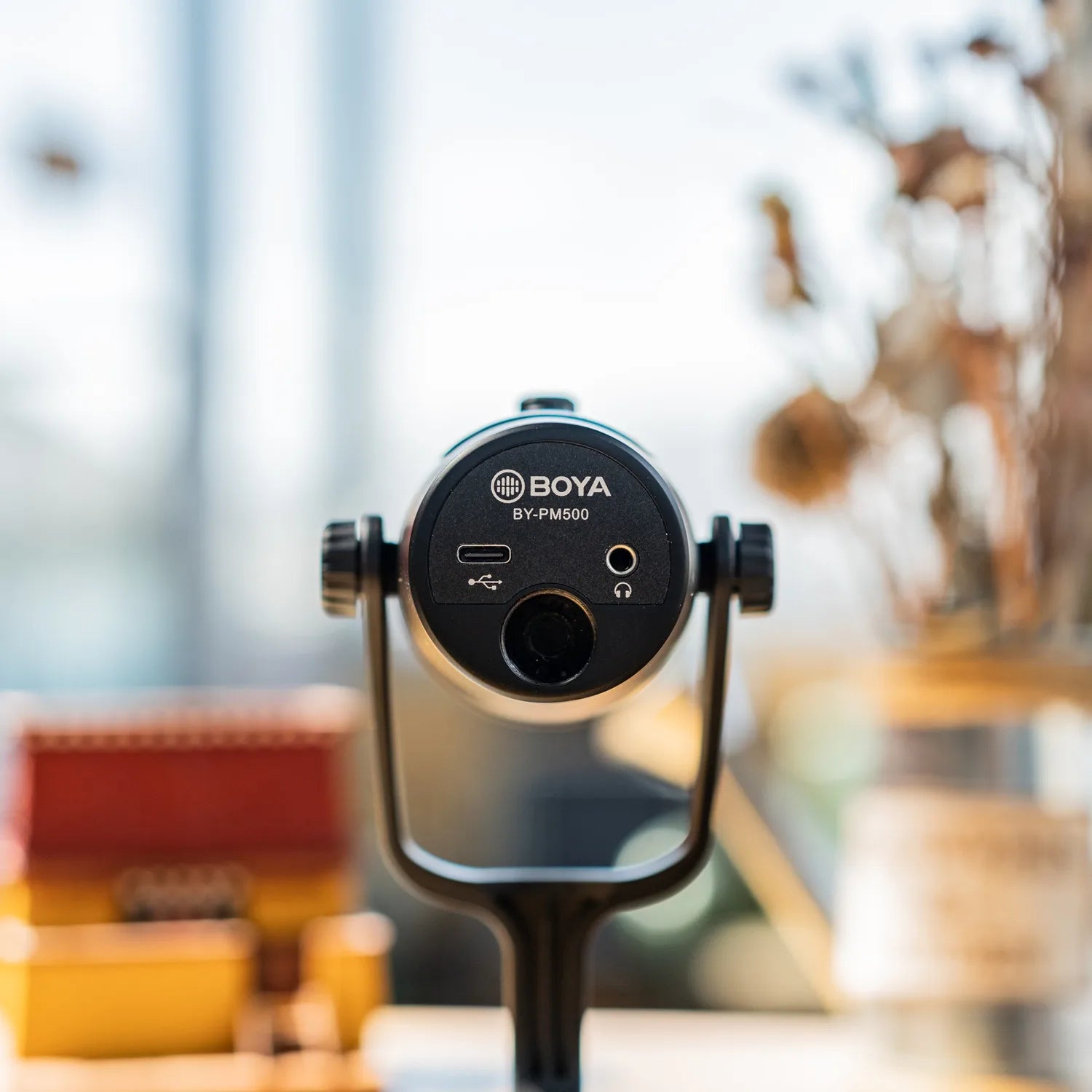 BY-PM500 Gaming Condenser USB Microphone for PC Mobile Phone Android Windows Mac Youtube Recording Streaming Blogger Vlog