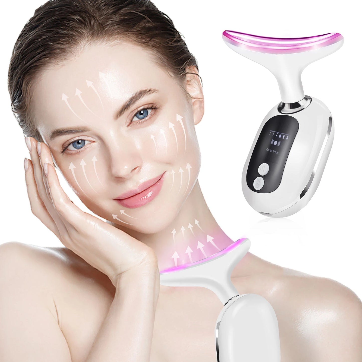 EMS Face Neck Lift Beauty Device Facial Massager Double Chin Remover Skin Rejuvenation Tightening