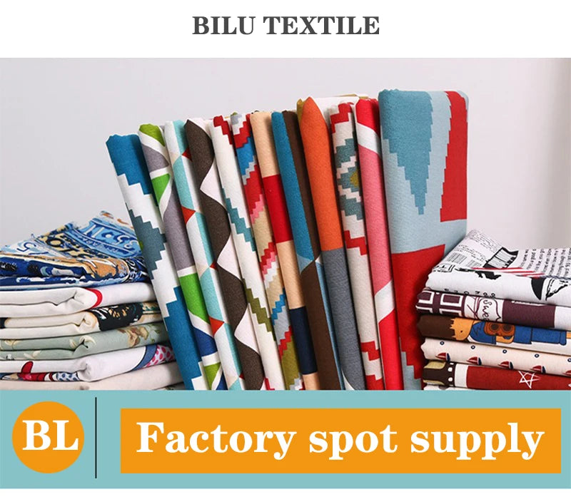 1M/2M/3M Factory spot supply printing canvas fabric, Handmade DIY sewing tent tablecloth, luggage and bags, home textile fabric