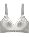 Women’s Lace Transparent Rabbit Ears Bra – Soft, Wire-Free Push-Up with Adjustable Straps
