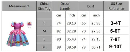 Girls Candy Dress Costumes for Purim Party Newborn Baby Teenagers Handmade Lollipop Cosplay Rainbow Mesh Princess Dress