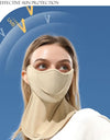 Women's Anti-UV Sunscreen Face Mask Scarf Breathable Ice Silk Half Face Cover Thin Summer Face Cover Mask