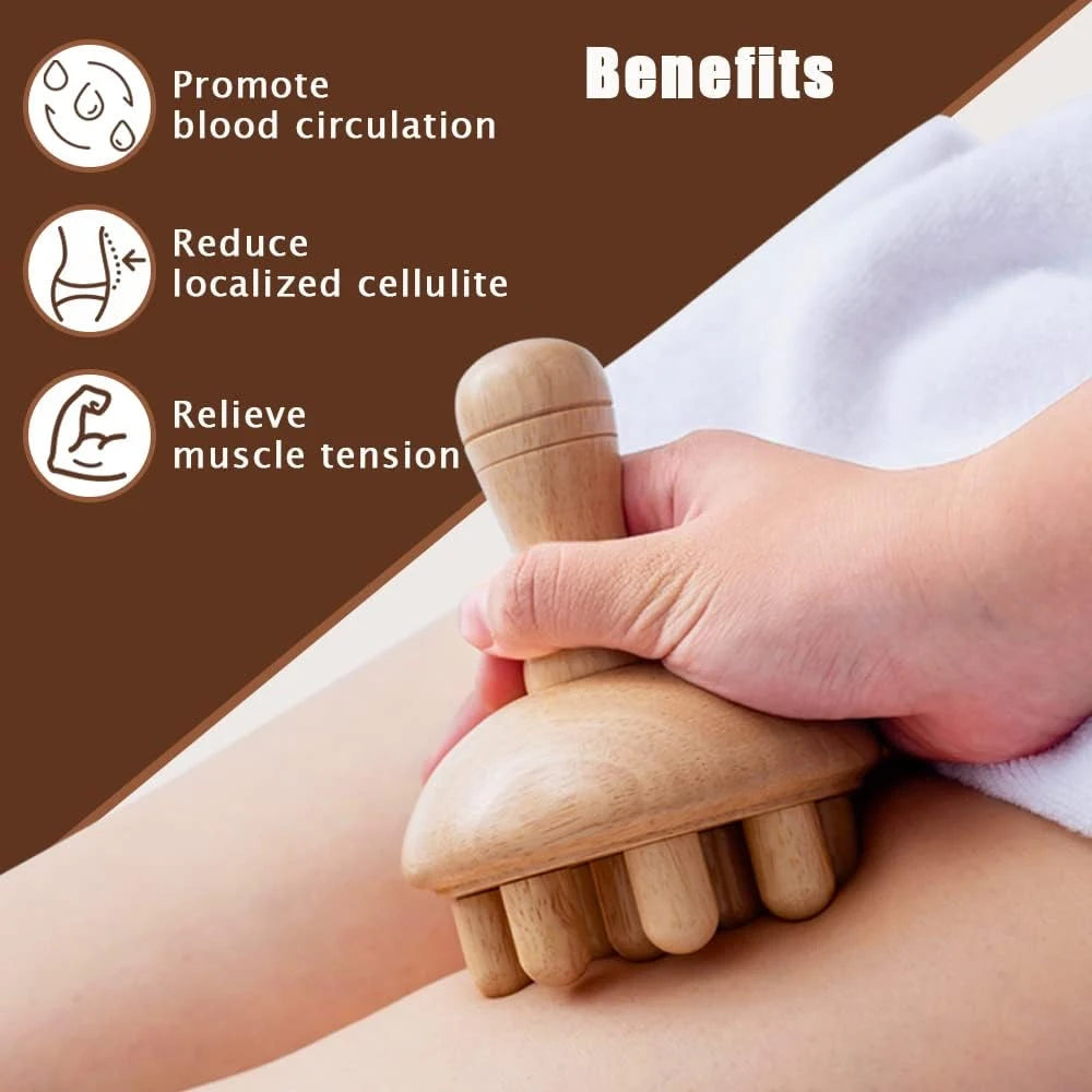 Wooden Foot Massage Roller Relieves Fatigue Foot Pain and Plantar Fasciitis Plantar Muscle Relaxation Tool Releases Lymph