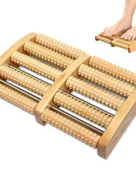 Wooden Foot Massage Roller Relieves Fatigue Foot Pain and Plantar Fasciitis Plantar Muscle Relaxation Tool Releases Lymph
