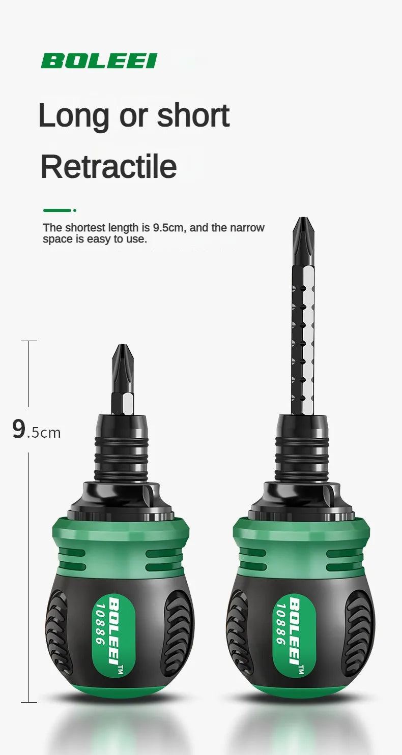 High quality ratchet screwdriver set with multifunctional adjustable inner cross shaped triangular plum blossom shaped screwdriv