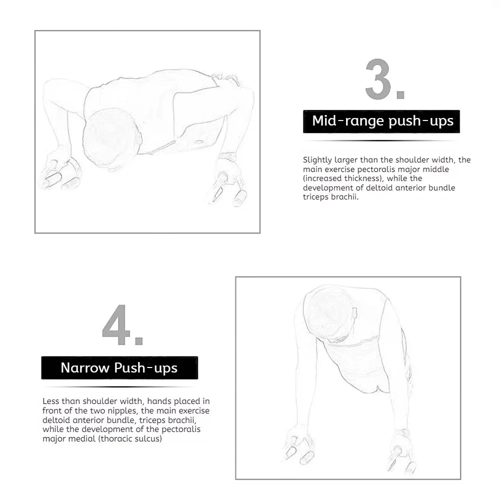 2 Pcs/set Push Up Handle Bracket Bars S Shape Portable Multifunctional Convenient Strength Exercise Fitness Exercise At Home Gym