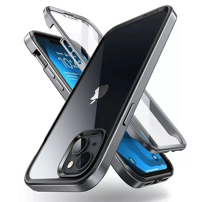 For iPhone 14 Plus Case 6.7" (2022 Release) UB Edge XT Slim Frame Clear Protective Case with Built-in Screen Protector