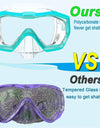 Snorkel Mask 3 Windows Panoramic Wide View HD Three-Lens Adjustable Scuba Snorkeling Swimming Diving For Adults and Kids