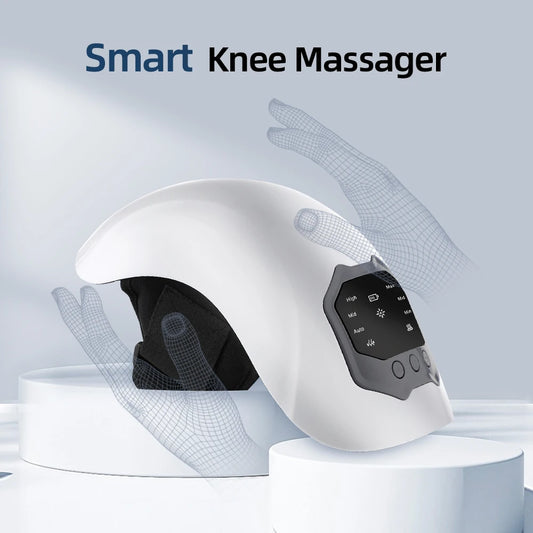 Electric Knee Massager Hot compress Knee Pad Massager Red Light Vibration,3 Level Heating,Airbag Wrapping,LCD Display Screen