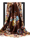 Scarves For Women Print Silk Satin Head Scarf Female Luxury Brand Square Shawl Large Hijab Scarfs