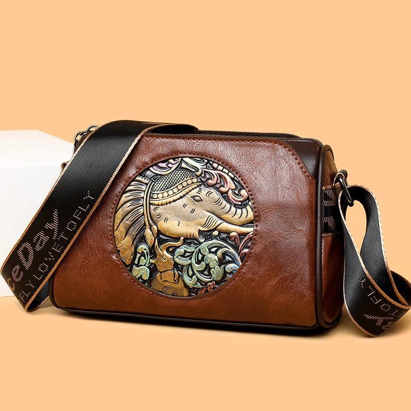 Leather Shoulder Bag Messenger Bag Crossbody Bag