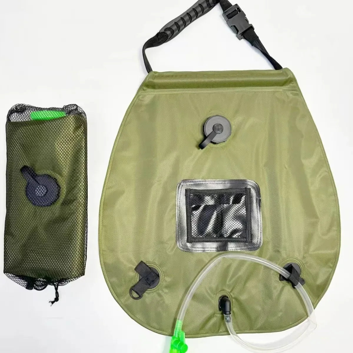 20L Portable Solar Heated Camping Shower Bag with Shower Head