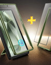 for Samsung Galaxy S24 S23 Ultra Case Bulit-in Screen Protector & Slide Camera Cover Phone Case with Kickstand Belt-Clip
