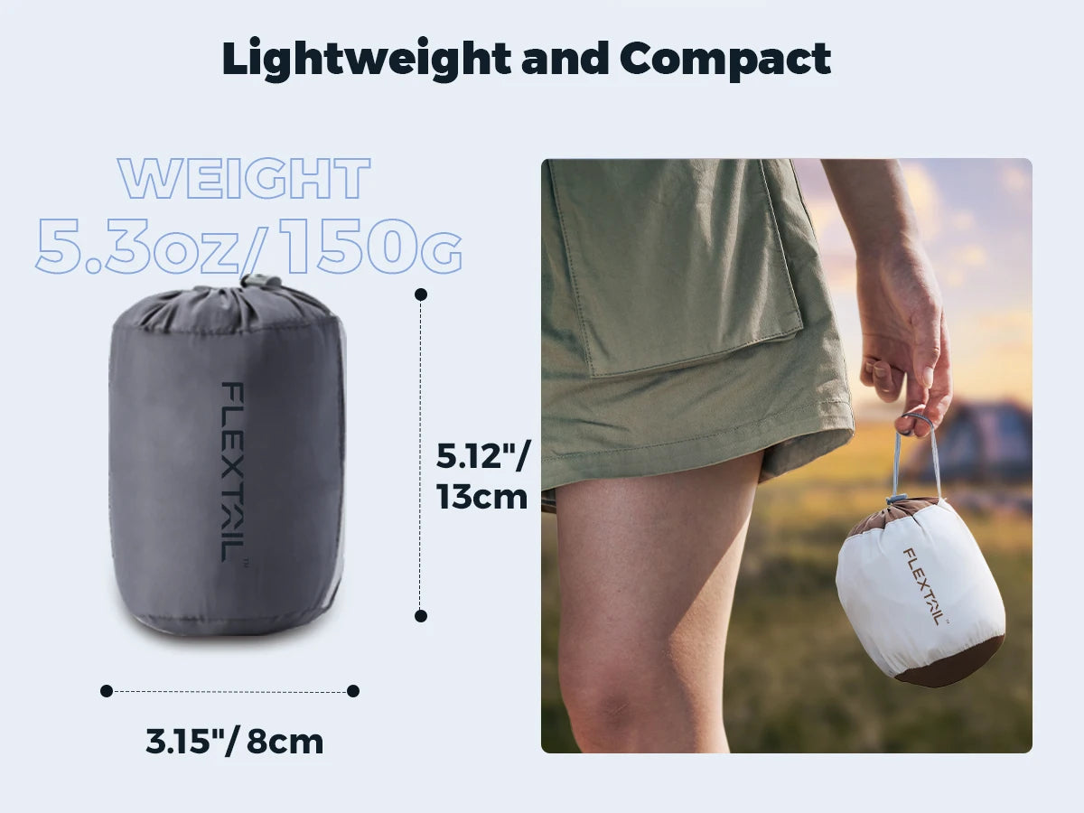 ZERO PILLOW - Ergonomic Inflatable Pillow with Dual Support for Travel and Home, Lightweight, Washable, Ultra-Quiet