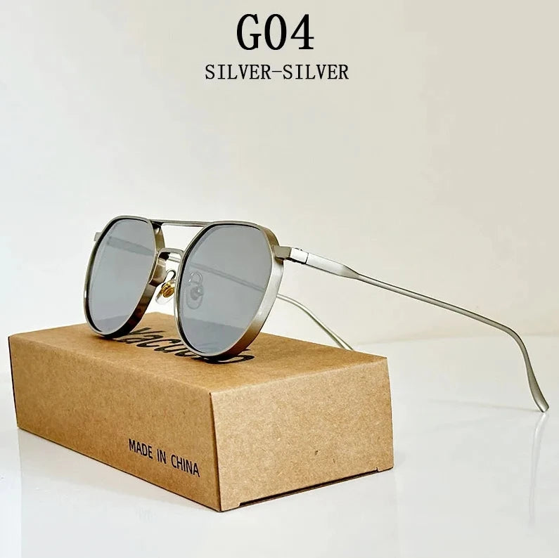 Oval Vintage Sunglasses With UV400 Protection