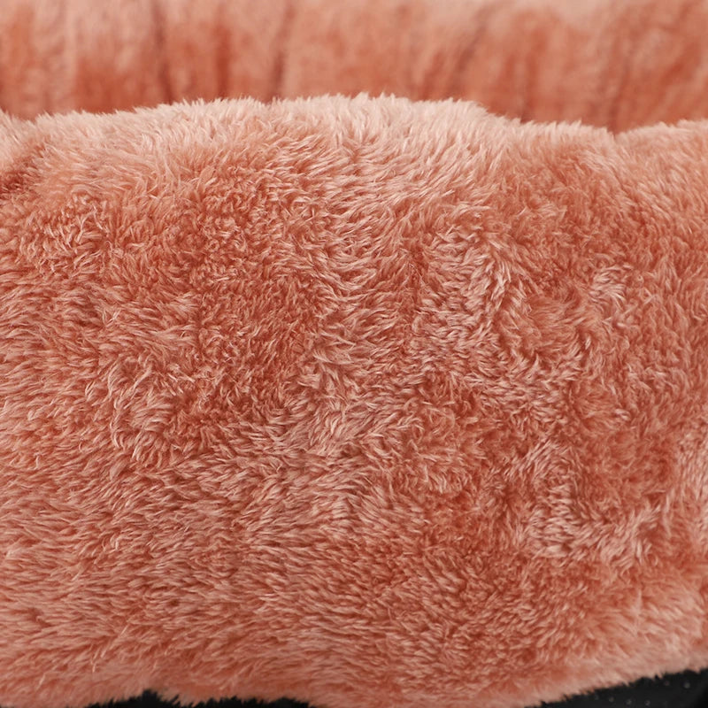 Fluffy Plush Pet Cushion Bed for Dogs and Cats