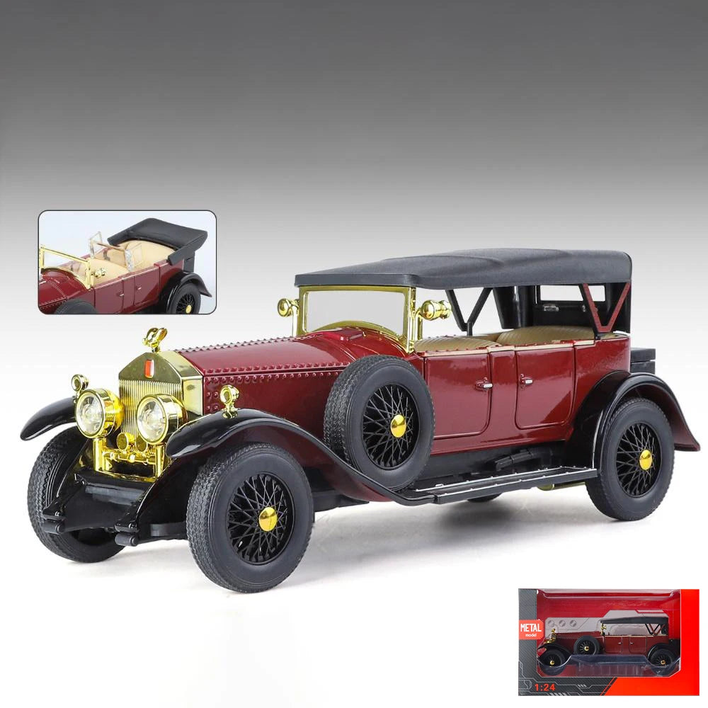 1:24 Rolls Royce Phantom I 1925 Luxury Classic Retro Sedan Alloy Diecast Model Car Home Trendy Toys Ornaments Birthday Present
