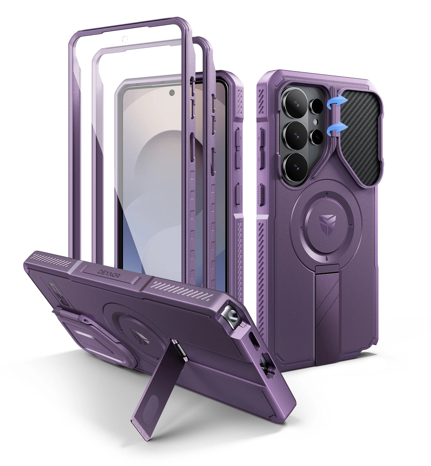For Samsung Galaxy S26 Ultra Shockproof Case6.9" with Camera Cover Adjustable Kickstand Screen Protector Compatible with MagSafe