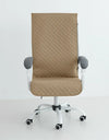 Office Chair Cover Anti-slip Long Boss Office Chairs Pad 1piece with Elastic Strap Swivel Computer Dust Armchair Slipcover