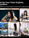 Condenser Microphone Cardioid Pattern Microphone Real-Time Monitoring for Smartphone Laptop Computer  40Hz-20KHz
