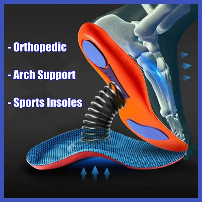 New Orthopedic Insoles for Shoes Men Women Arch Support Air Insole for Feet Shock-absorbing Baskets Sport Running Shoe Sole