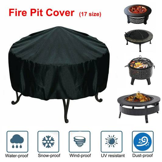 Waterproof BBQ Grill Cover Outdoor Barbecue Dust Rain UV Protection Cover for Gas Charcoal Electric Grills