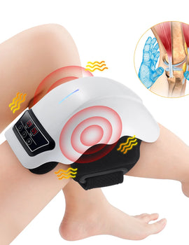 Electric Knee Massager with 3-gear Heating Knee Massage Machine Knee Massage Tool for Women & Men All-round wrap around the knee