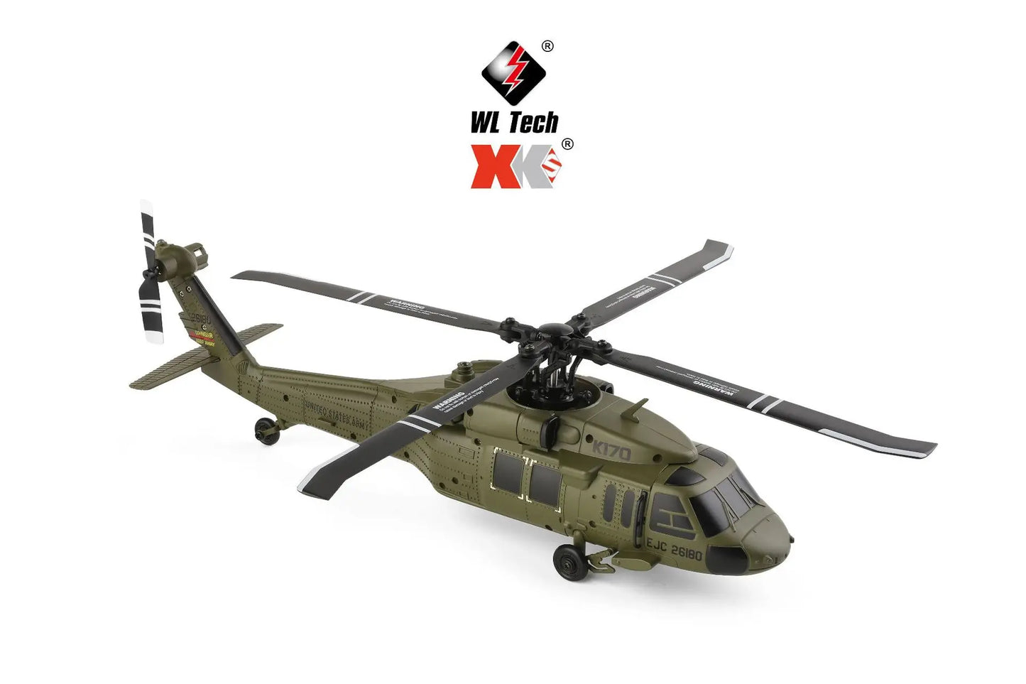 Realistic Four Channel Remote Control Military Helicopter With Brushless Motor