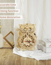 3D Wooden Puzzle Owl Clock Model Building Kit Toys
