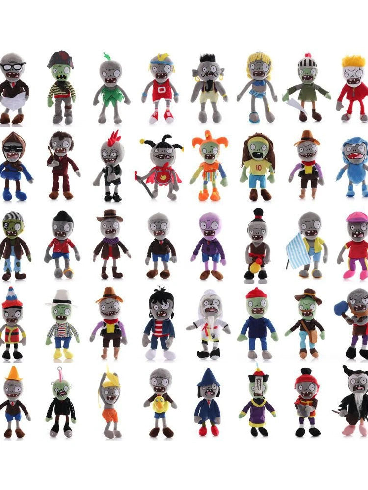 30cm Cute Zombie Cartoon Plush Toy Soft Stuffed Doll