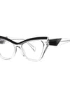 Optical Prescription Computer Blue Blocking Eyeglasses Anti-Blue Light Cat-Eye Frames Customizable Reading Women