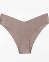 Seamless Women's Panties V Waist Underwear Woman Lingerie Thongs Ice SIlk Underwear XXL Plus Size Female Bikinis