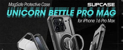 For iPhone 16 Pro Max Case 6.9“ 2024 UB Pro Mag Full Body Rugged Case with Built-in Screen Protector Kickstand Belt-Clip