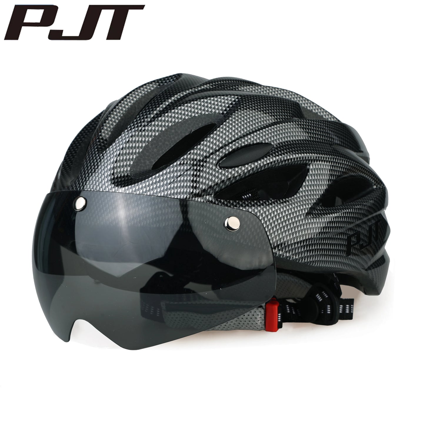 Lightweight Cycling Helmet With Magnetic Goggles And Adjustable Fit