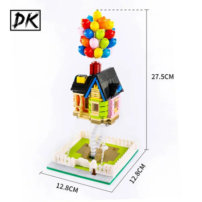 Creative Tensegrity Sculptures Suspended Gravity Building Blocks Balloon Flying House Bricks Model Kids Toys Christmas Gift