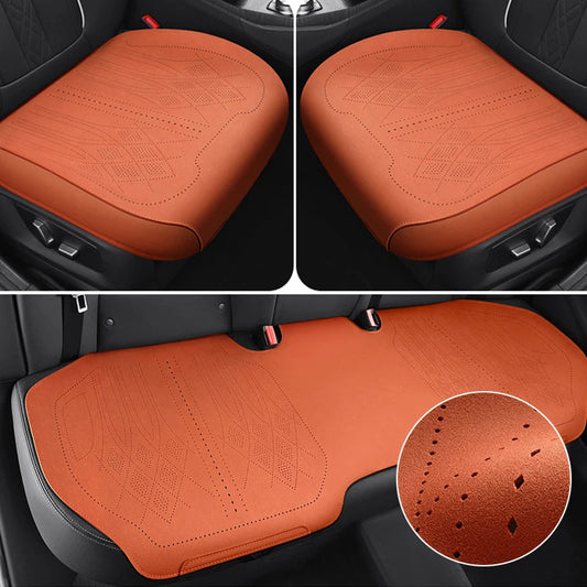 Universal Flip Fur Car Seat Covers Breathable Anti Slip Seat Cushion