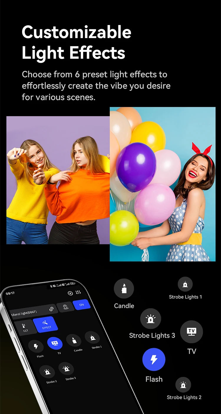 200W Bi-Color LED Video Light – Dimmable, Wireless APP Control, Continuous Studio & Photography Lighting