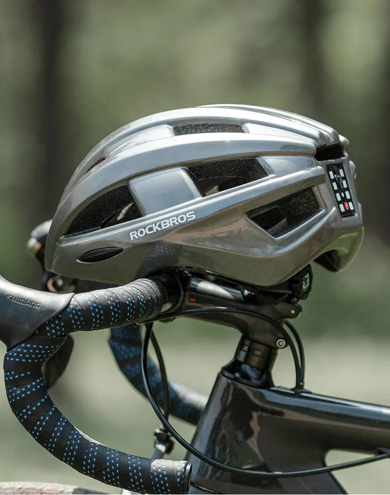 Bicycle Light Helmet MTB Road USB Warning Rear Light Cycling Helmet EPS PC Intergrally-molded Bike Helmet