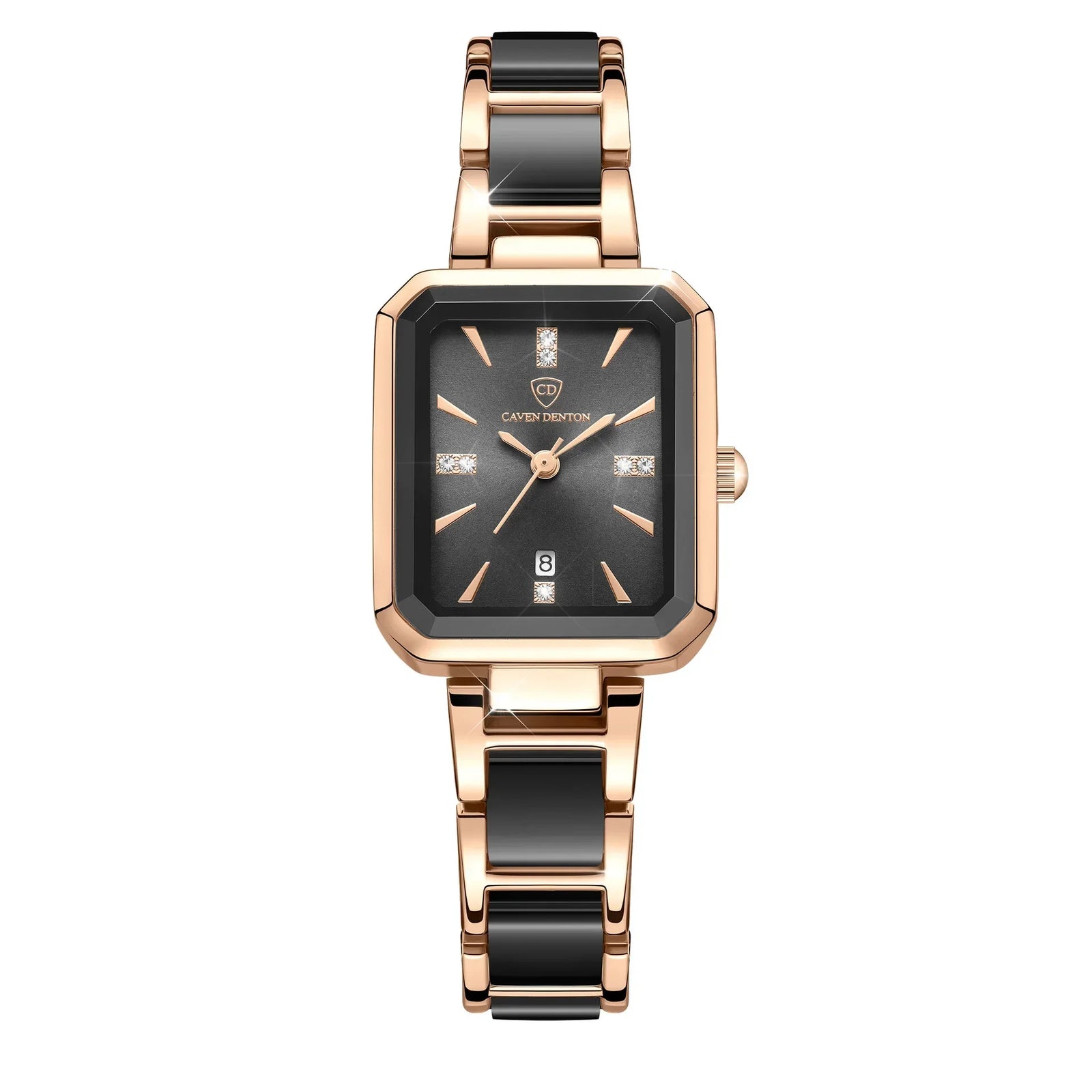 Ceramics Elegant Watch for Women Luxury Brand Waterproof Square Black Ladies Wrist watches