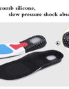 Shoes Insoles for Feet Arch Support Plantar Fasciitis Orthopedic Insole Men Silicone Shock absorbing Non slip Shoe Pads 2/4/6Pcs