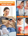 Heating Vibration Massage Shoulder Pad With Digital Display Controller 3-speed Heating 3-speed Vibration Massage Portable