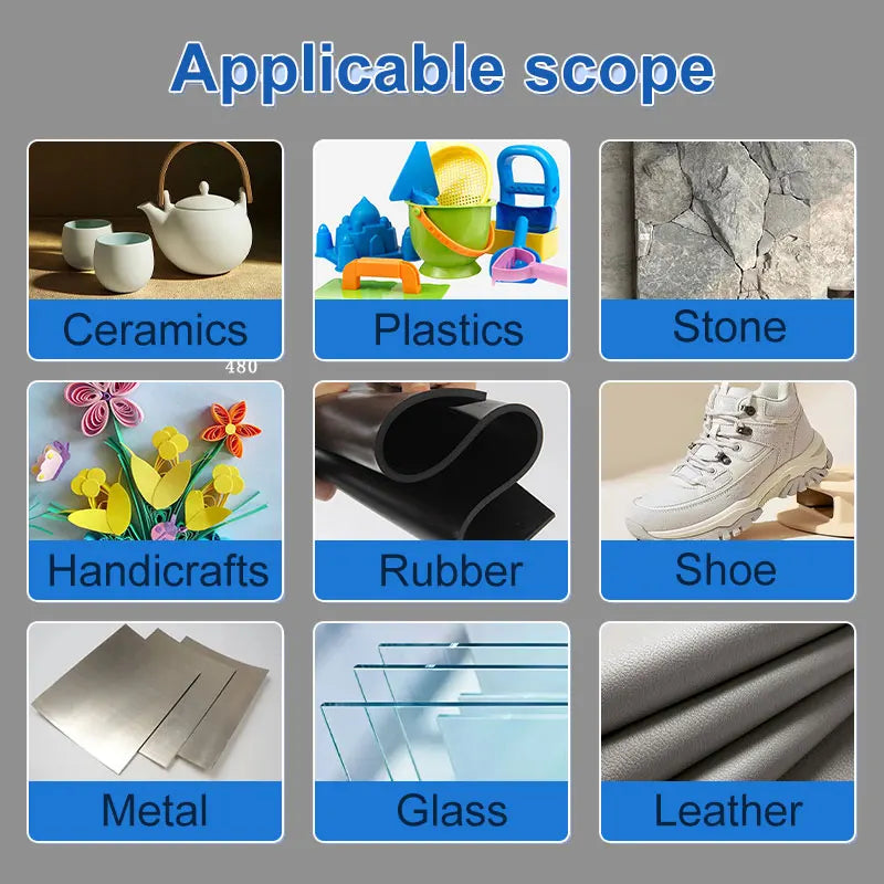 480 Black Super Black glue for Plastic Wood Metal tyres Rubber shoes Strong Adhesive Repair