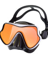 Snorkel Diving Mask Swimming Goggles Silicone Skirt Scuba Mask With Colorful Lens Tempered Glass Wide View For Adult Youth