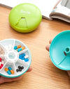 1 PC 4 Colors 7 Days Weekly Tablet Pill Medicine Box Holder Storage Organizer Container Case Pill Box Splitters