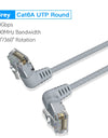 CAT6A Ethernet Cable 10Gbps 90/360 Degree Rotation CAT 6A Slim Networking Internet Lan Cord for PC PS4 Router RJ45 Cable