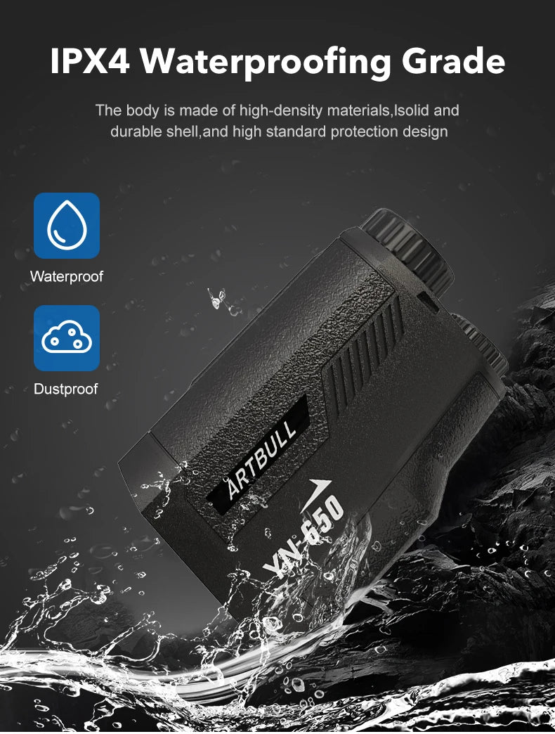 6X Golf Laser Rangefinder 1000m With Slope Adjustment And Flag Lock